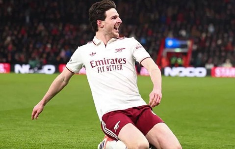 英超第20轮五最佳球员出炉：蒂亚戈领衔，赖斯上榜