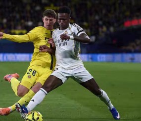 西甲第21轮:皇家马德里客场2-0完胜比利亚雷亚尔,暂登积分榜首位