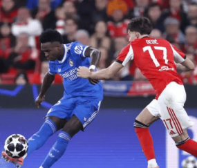 维尼修斯世界波绝杀！皇马残阵复仇本菲卡，穆帅染红埋雷