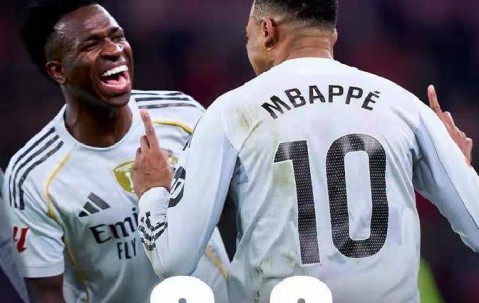 3-0完胜！姆巴佩独造三球助皇马赢球，射手榜反超哈兰德排第一