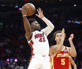 约翰逊29+11+11 阿德巴约16+14老鹰胜热火