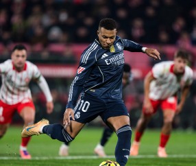 西甲|姆巴佩打入点球 皇马客平赫罗纳