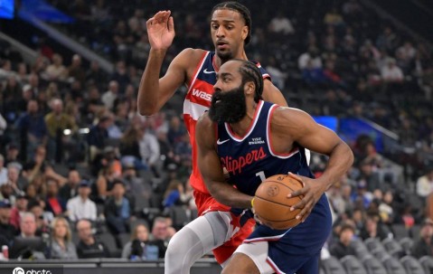 哈登22+8伦纳德33分 快船主场击败奇才获4连胜