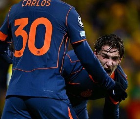 欧冠18决赛首回合:博德闪耀主场三球完胜 国际米兰客场陷入绝境