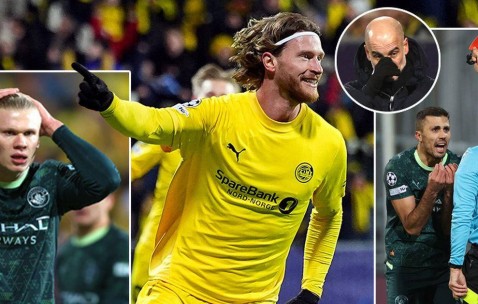 史诗般的羞辱！曼城1-3惨遭北极圈豪门逆袭，哈兰德8场仅进1球引发恐慌