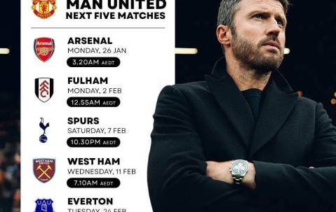 曼联战阿森纳仅两人伤缺！卡里克欲破不胜魔咒，穿黑衣复制林皇奇迹