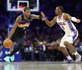 布克27分埃奇库姆25分 太阳击败76人3连胜