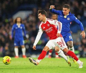 切尔西1比1战平阿森纳，伦敦德比成了全武行