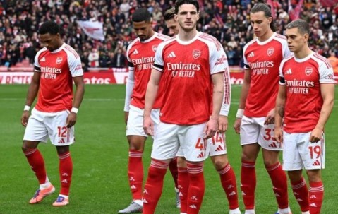 阿森纳2025年数据盘点：有四个月保持不败，赖斯出场次数最多