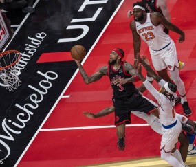 NBA杯-英格拉姆31分布伦森35分 猛龙不敌尼克斯