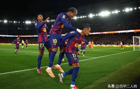 西甲：巴萨主场力克奥萨苏纳，领先皇马7分稳居榜首