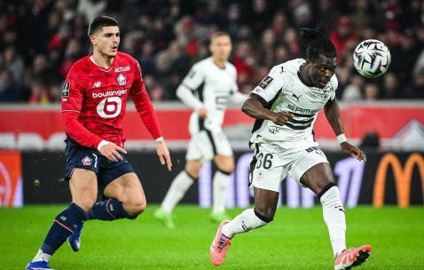 法甲第17轮：雷恩2-0力克里尔豪取三连胜 里尔无缘三连胜排名第四