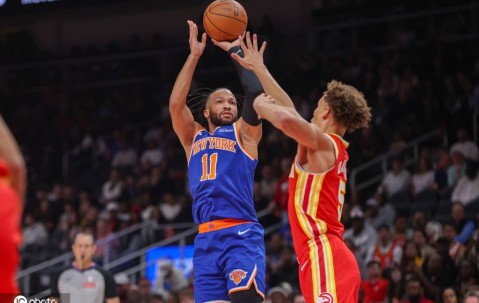 唐斯36+16布伦森34+5 奥孔古31分尼克斯送老鹰6连败