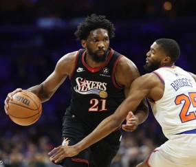 恩比德空砍38+11布伦森31+5+6 尼克斯击败76人