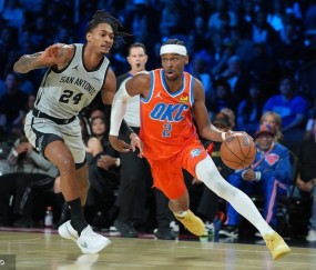 文班复出22+9亚历山大29分 马刺胜雷霆进NBA杯决赛