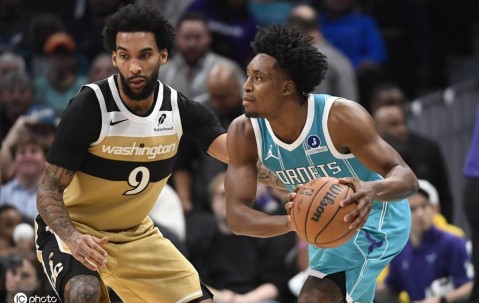 鲍尔23+9米勒20分米德尔顿16分 黄蜂胜奇才