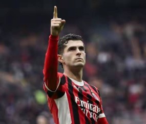 意甲媒体统计:普利西奇平均64分钟1球,超高效率冠绝意大利!联赛7球与劳塔罗并列榜首!