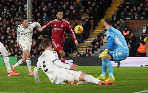 富勒姆2-2利物浦 里德补时绝平