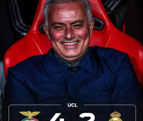 随着皇马2-4憾失好局,欧冠附加赛16强诞生,穆里尼奥又战老东家