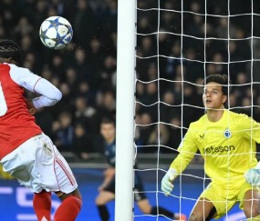 欧冠阿森纳3比0布鲁日,马杜埃凯梅开二度,核心伤停新锐爆发