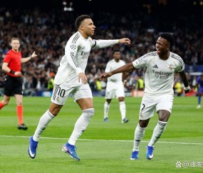 姆巴佩梅开二度，皇家马德里，6：1大胜摩纳哥