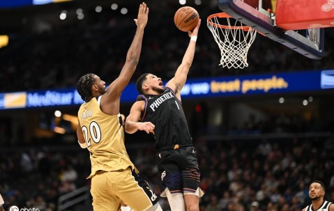 布克22+6+5布鲁克斯26分 太阳擒奇才4连胜