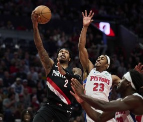 杨瀚森未登场杜伦26+10 坎宁安六犯开拓者不敌活塞