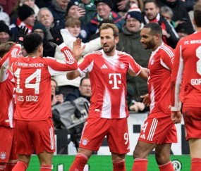 德甲豪门拜仁3-0轻取云达不莱梅,32岁凯恩火力全开:22轮攻入26球