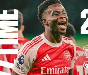 英超-刺激!狼队90分扳平94分再送乌龙 阿森纳2-1继续领跑