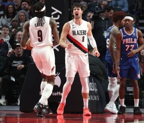 阿夫迪亚26+10杨瀚森2分1篮板 开拓者大胜76人取3连胜