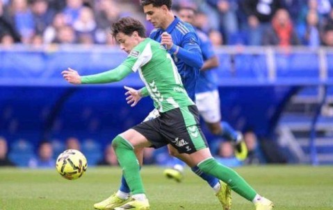 西班牙足球甲级联赛联赛第19轮皇家奥维耶多1-1皇家贝蒂斯